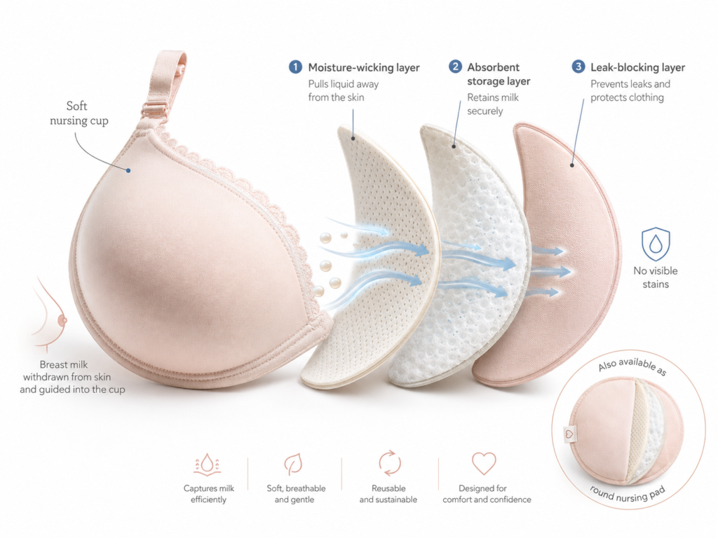 Soutien-gorge d’allaitement : les nouvelles coques Muehlmeier